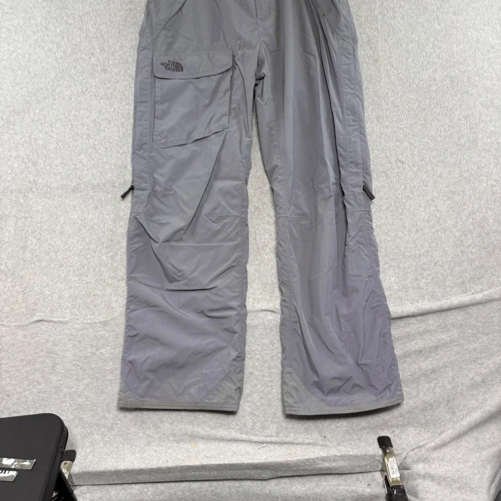 The North Face HyVent Snow Pants Mens Large Grey Waterproof Cargo Ski Snowboard